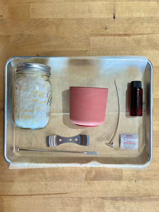 red jar | at home candle-making kit