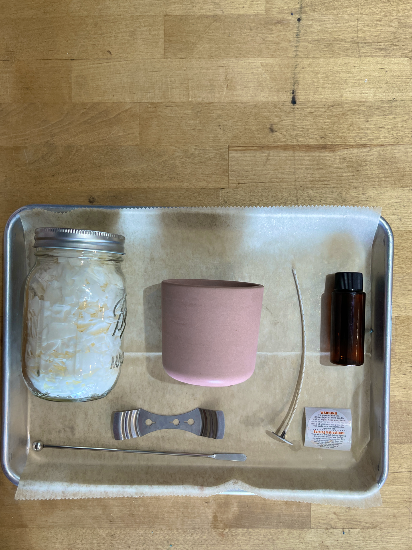 brown jar | at home candle-making kit